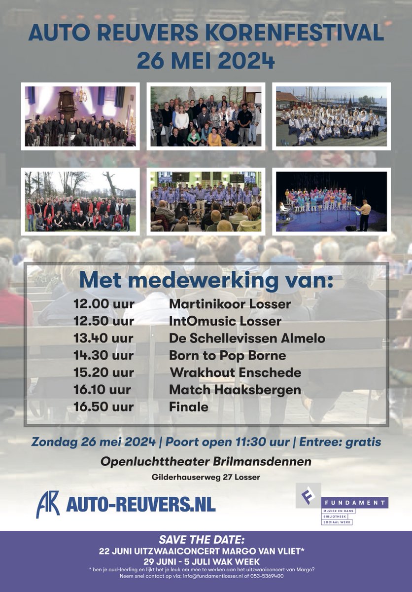 Korenfestival in Openluchttheater Brilmansdennen

twentejournaal.nl/artikel/44511-…

fundamentlosser.nl
uittwente.nl

#openluchttheaterbrilmansdennen #korenfestival #koor #martinikoor #fundamentlosser #lossermagazine #magazine #losser #twente