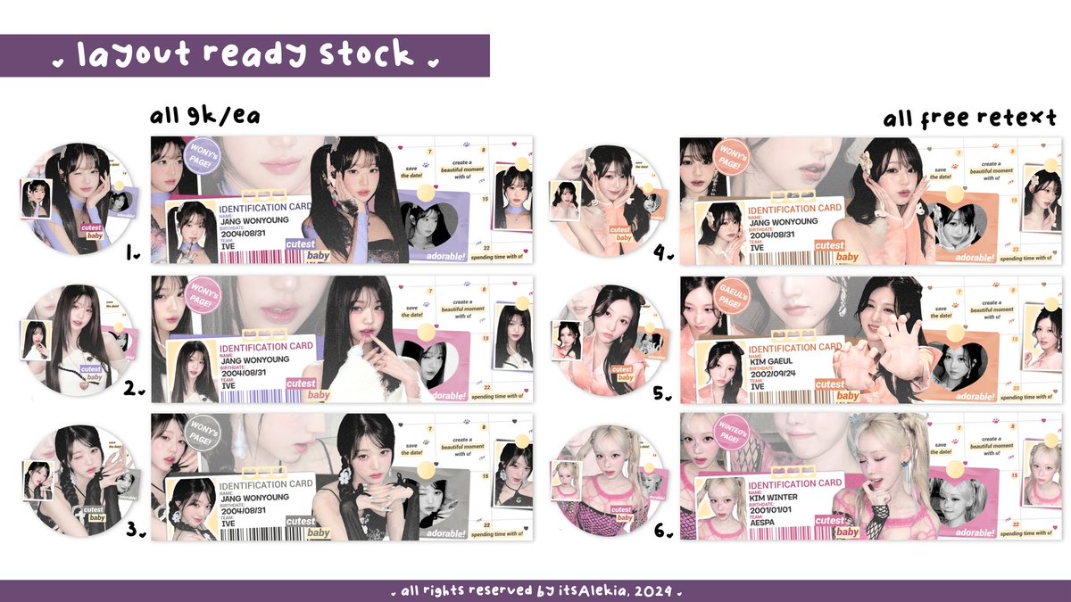 itsAlekia's tweet photo. tolong dibantu repost, makasih!

aku membawa 24 layout ready stock ciwi-ciwi cantik nan lucu yang bisa ditake sekarang juga via dm ya. price include free retext dan payment avail all e-wallet via qris. boleh yuk diangkut! ✨️🦥 #zonauang

https://t.co/AIwbYTJRWL