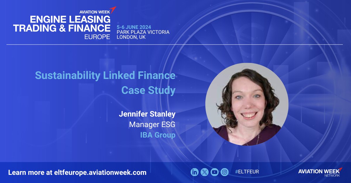 AvWeekEvents's tweet image. An update on the market for sustainability-linked loans and bonds. How are leasing companies utilizing these tools to meet their own sustainability goals?  

Secure your spot today &amp;gt;&amp;gt;  utm.io/ugAxR
#ELTFEUR #AviationWeek #EngineLeasing #Aviation #AvWeekEvents