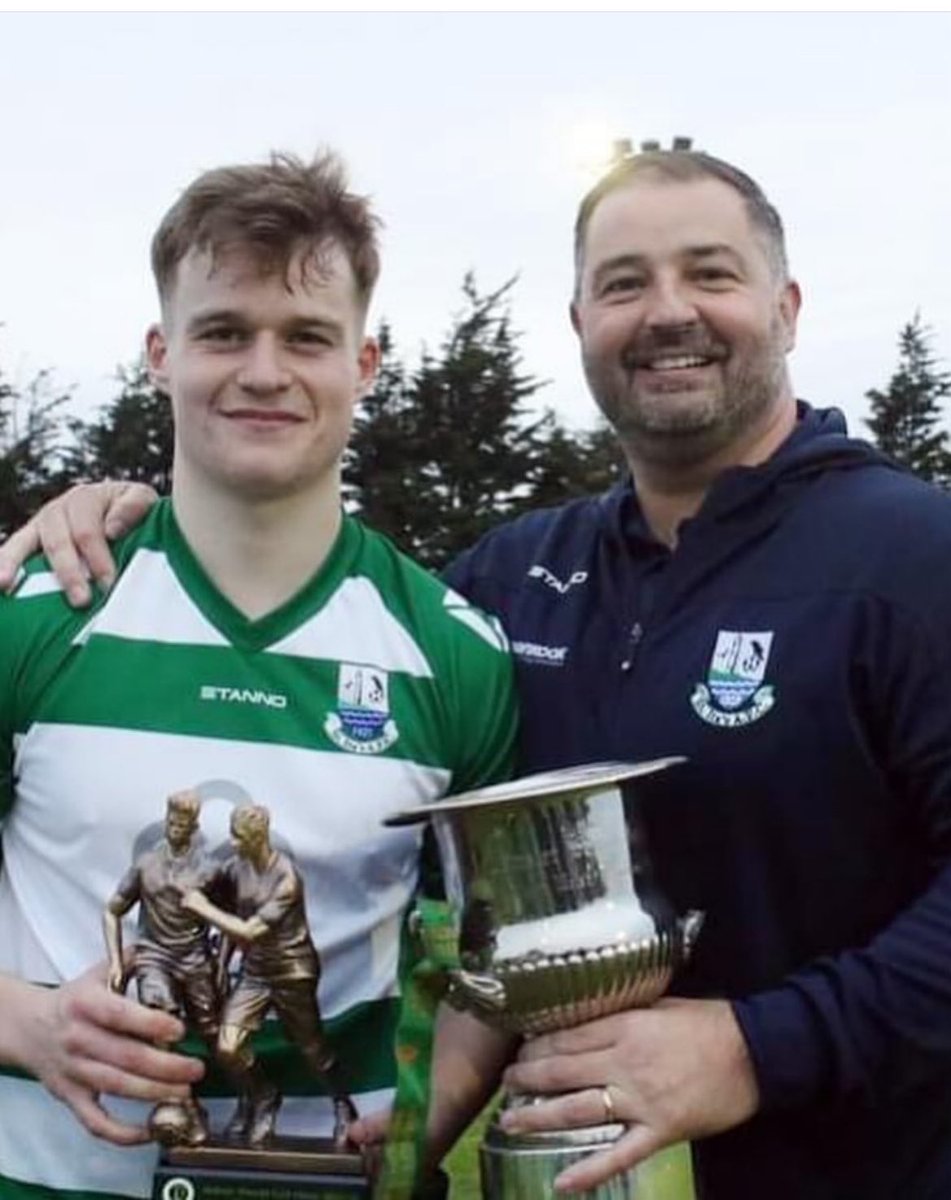 Incredible night last night with <a href="/STITASAFC/">St Ita's AFC</a> winning the <a href="/LSLLeague/">Leinster Senior League</a> Albert Walsh cup, Bobby bagging 2 ⚽️and a man of the match award 🏆🏆- Double champions ❤️