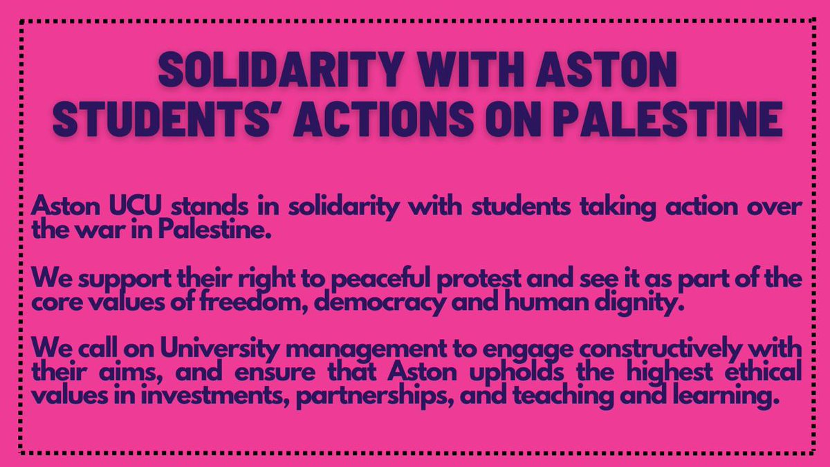 #Astonucu #solidarity #Palestine #StudenActions