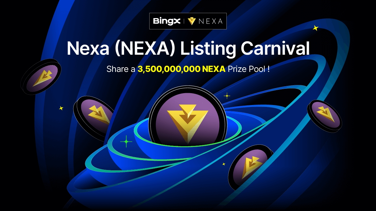 BingXOfficial's tweet photo. 🎁 $NEXA Listing Carnival  @NexaMoney 
💰 Share a prize pool up to 3,500,000,000 $NEXA!

Details 👉 = https://t.co/MLk1v3yMxJ

💰 5 winners! 5,000,000 NEXA #Giveaway each!
✅ To enter: RT this tweet and tag 5 friends. https://t.co/hM4J5UDa1a