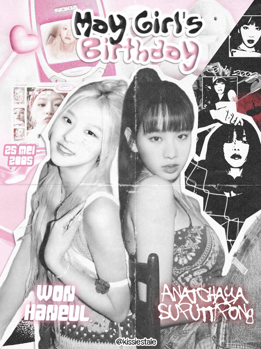 KISSIESTALE's tweet image. ᅠᅠᅠ
What a delightful occasion it was as we commemorated the arrival of our loves. Beauty and happiness intertwine, was bestowed upon them. As the month's curtain falls, let's honor the birth of 𝙈𝙖𝙮 𝙂𝙞𝙧𝙡'𝙨 𝘽𝙞𝙧𝙩𝙝𝙙𝙖𝙮, 𝙃𝙖𝙣𝙚𝙪𝙡 𝙖𝙣𝙙 𝙉𝙖𝙩𝙩𝙮.
ᅠᅠᅠ