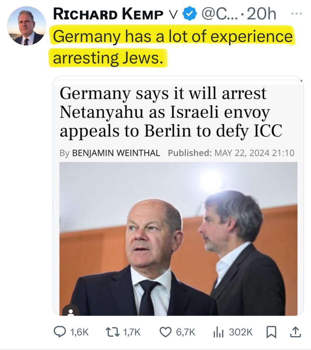 Auch im Ausland ist man empört über das Ansinnen der deutschen Regierung, im Falle eines Haftbefehls den israelischen Ministerpräsidenten zu verhaften, wenn er deutschen Boden betreten sollte.

Zu Recht verweist man auf die deutsche Vergangenheit:

„Deutschland hat viel Erfahrung