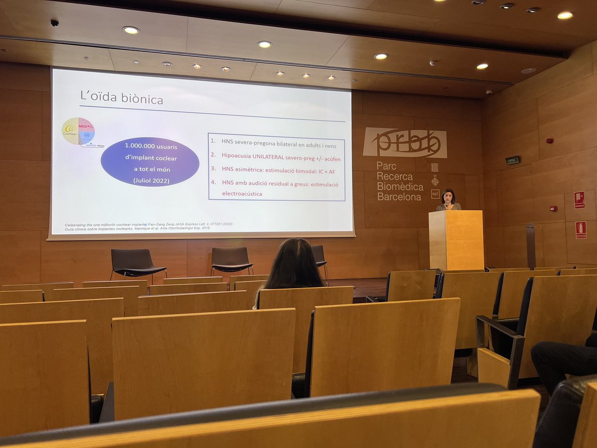 Comienza la Diada de los Servicios de Otorrinolarigologia del <a href="/hospitaldelmar/">Hospital del Mar</a> y del <a href="/HospitalSantPau/">Sant Pau - Campus Salut Barcelona</a>. Hablamos de la futuro de la #otorrinolaringologia. #anosmia #hipoacusia #disfagia