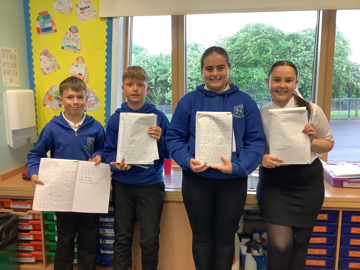 DeanburnPS_P7A's tweet photo. Well done to our Star Writers this week! #VCOP #ExtendedWriting #Recount #UpLevel #P7Team 😊🌟 https://t.co/jfw2UCBa4r