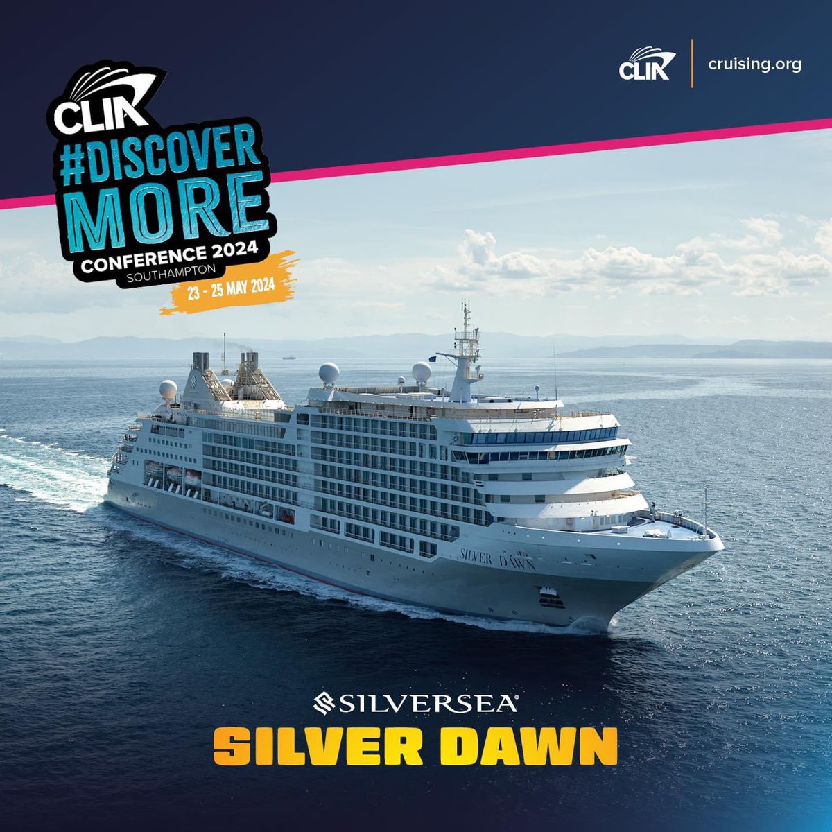 Day 2 of CLIA conference and we’re off to #DiscoverMore with a ship visit to the beautiful Silversea Silver Dawn Will post some pictures and updates of our time onboard later!