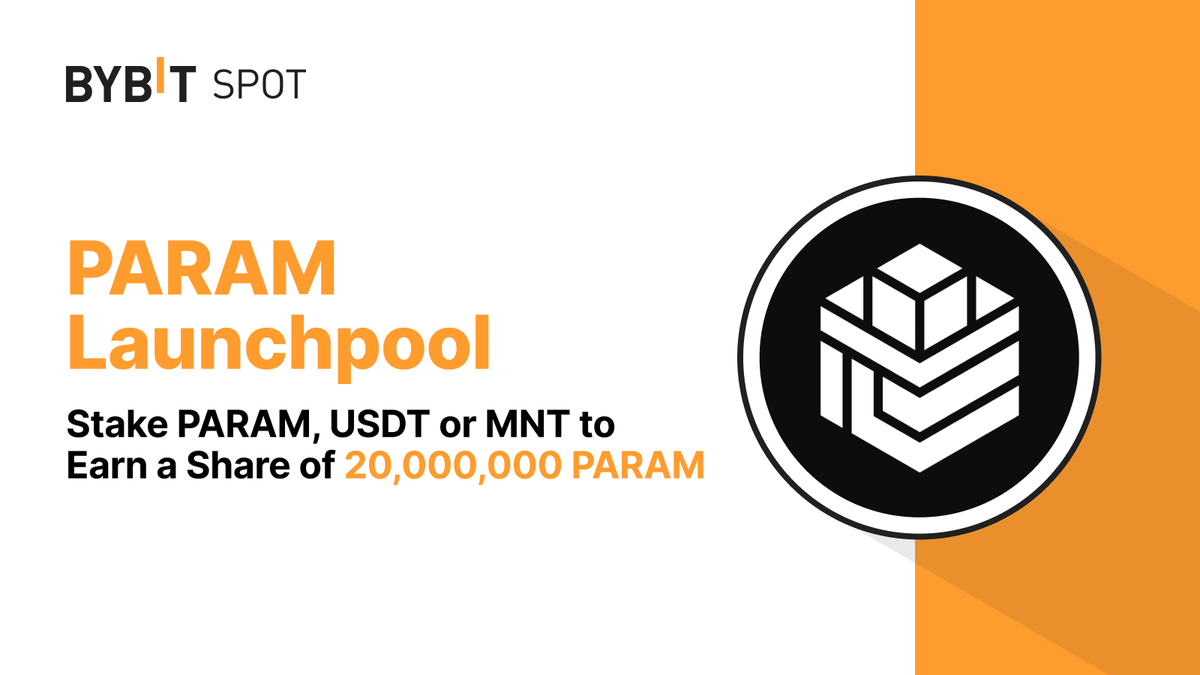 🚀 #PARAM Launchpool: Stake $PARAM or $USDT to Earn a Share of 20,000,000 $PARAM with @ParamLaboratory 📆 Event Period: May 29, 2024, 8 AM UTC – June 5, 2024, 8 AM UTC 📈 Stake to Earn: i.bybit.com/GKabO3j 🌐 Learn More: i.bybit.com/zabDZKs #TheCryptoArk #BybitTrading