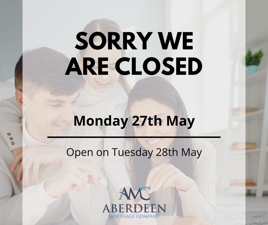 We will be closed for the Bank Holiday on Monday 27th May, open again on Tuesday 28th May.