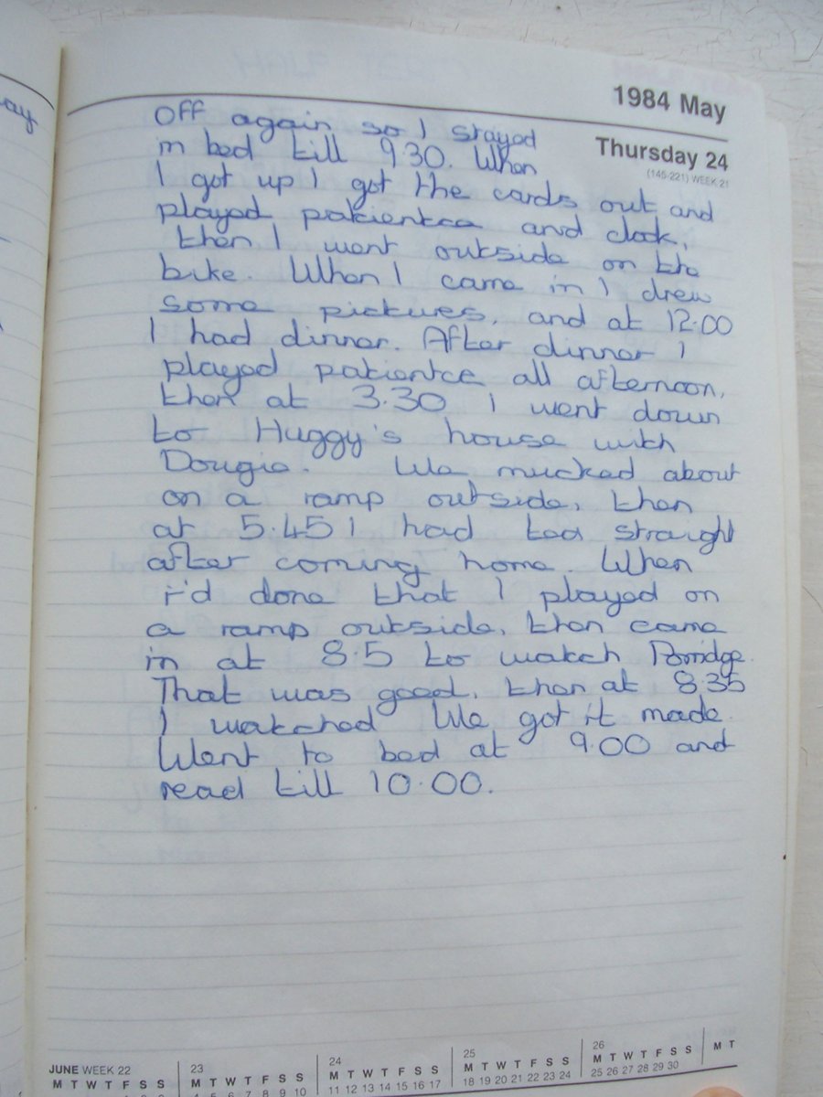 Forty years ago today. Off school 'unwell', then out playing with my mates by 3.30pm. Disapprove? You're just jealous. Aged 11, I was a master of deception and Derren Brown-level mind control (Waves hand mysteriously in front of face and pouts)