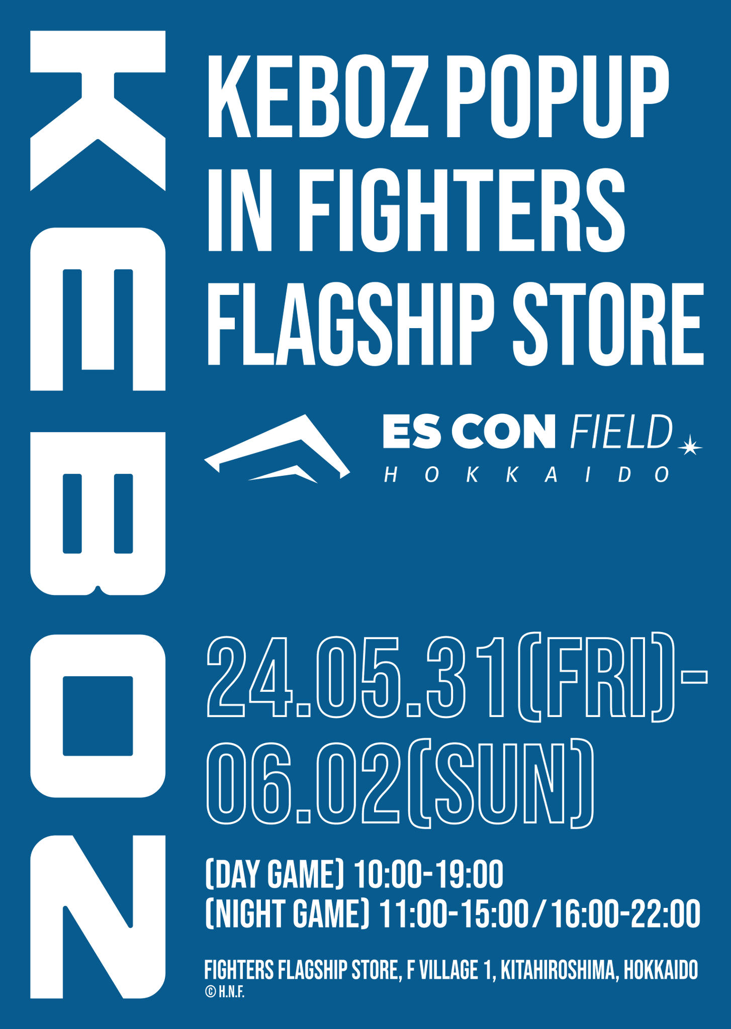FIGHTERS×KEBOZ ベースボールシャツ ケボズ ファイターズ