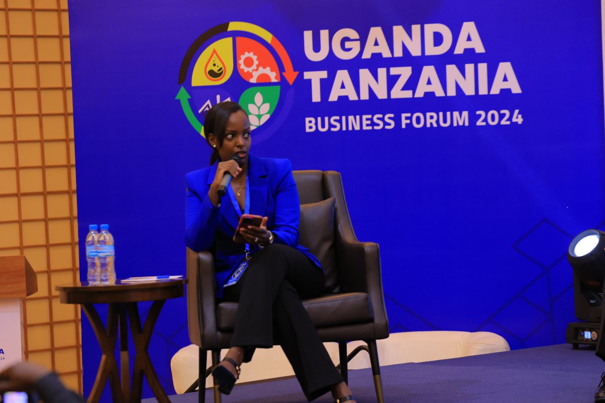 #UGTZBusinessForum: Ms. Kara Komuhangi, Investment Executive @ugandainvest (session moderator) highlighted that; Recent trends show increasing investments flowing between #Uganda and #Tanzania, highlighting key sectors ripe for further collaboration. Understanding these