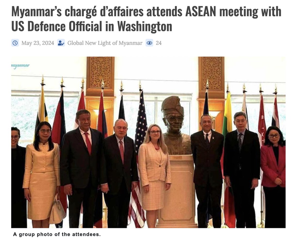 JusticeMyanmar's tweet photo. Its high time for #ASEAN to end its complicity in #Myanmar military's heinous atrocity crimes. We strongly condemn these “defense” engagements that embolden the terrorist junta to continue to commit war crimes and crimes against humanity with total impunity. https://t.co/MGS7cZ0ewH