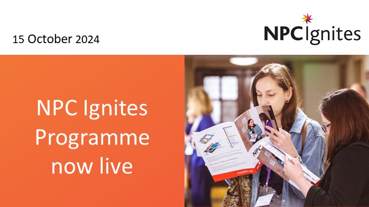 #NPCIgnites programme is now live! 🔔 We have a fantastic line up of speakers so far. Topics include: how to work in a #systemic way, where is the #economy heading?, Centring lived experience & #AI. NPC Ignites is the conference not to miss: thinknpc.org/npcignites-pro…