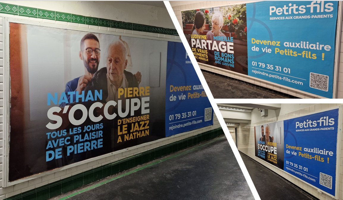 Nicolas Pécourt (@nicolaspecourt) on Twitter photo Très belle campagne de recrutement de <a href="/petits_fils/">Petits-fils</a>. Membre de la communauté <a href="/Clariane/">Clariane</a> , Petits-fils est le 1er réseau privé français d’aide à domicile pour les personnes âgées avec, fin 2023, 263 agences partout en France.
<a href="/LeboucheO/">LEBOUCHE Olivier</a> Très belle campagne de recrutement de <a href="/petits_fils/">Petits-fils</a>. Membre de la communauté <a href="/Clariane/">Clariane</a> , Petits-fils est le 1er réseau privé français d’aide à domicile pour les personnes âgées avec, fin 2023, 263 agences partout en France.
<a href="/LeboucheO/">LEBOUCHE Olivier</a>