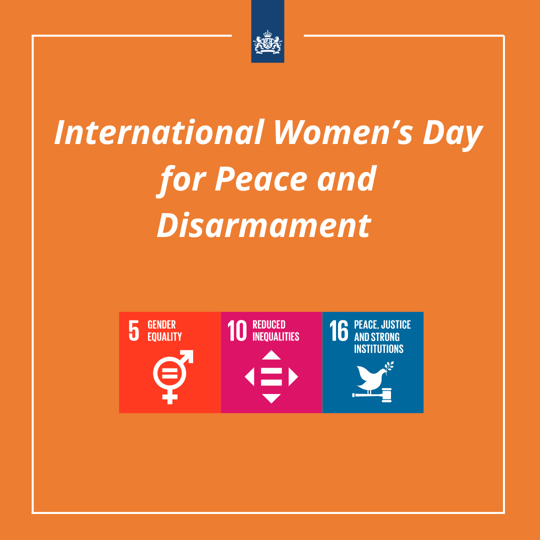 Disarmament_NL's tweet photo. Today we celebrate the International Women's Day for Peace and Disarmament 🇳🇱🕊️
When women are meaningfully involved in international peace and disarmament diplomacy, it contributes to effective arms control and disarmament outcomes
#IWDPD #WPSAgenda https://t.co/iOm3NQse77