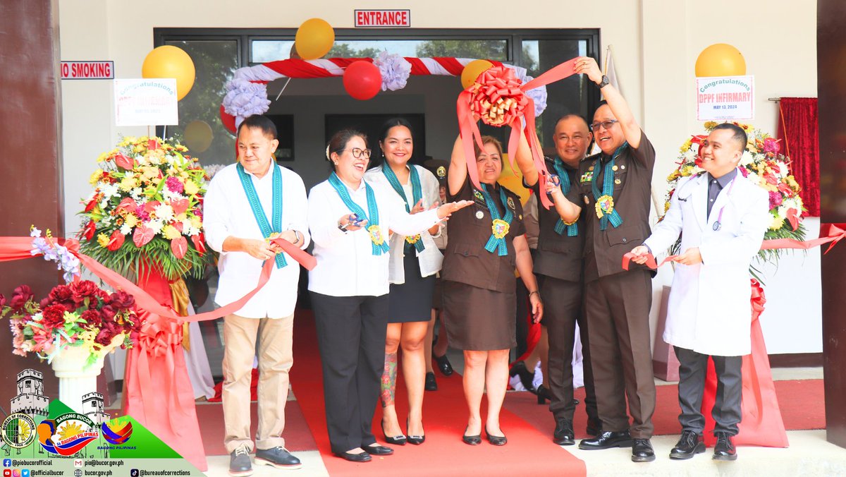 officialbucor's tweet photo. Blessing ceremony, Ribbon-cutting &amp; Unveiling of Marker of the newly established Infirmary at Davao Prison and Penal Farm (DPPF) on May 13, 2024, a collaborative efforts of DPPF headed by CSINSP EDGARDO F MENDOZA JR, DPPF Acting Superintendent &amp; Department of Health Region XI. https://t.co/k6XTPnHyPU