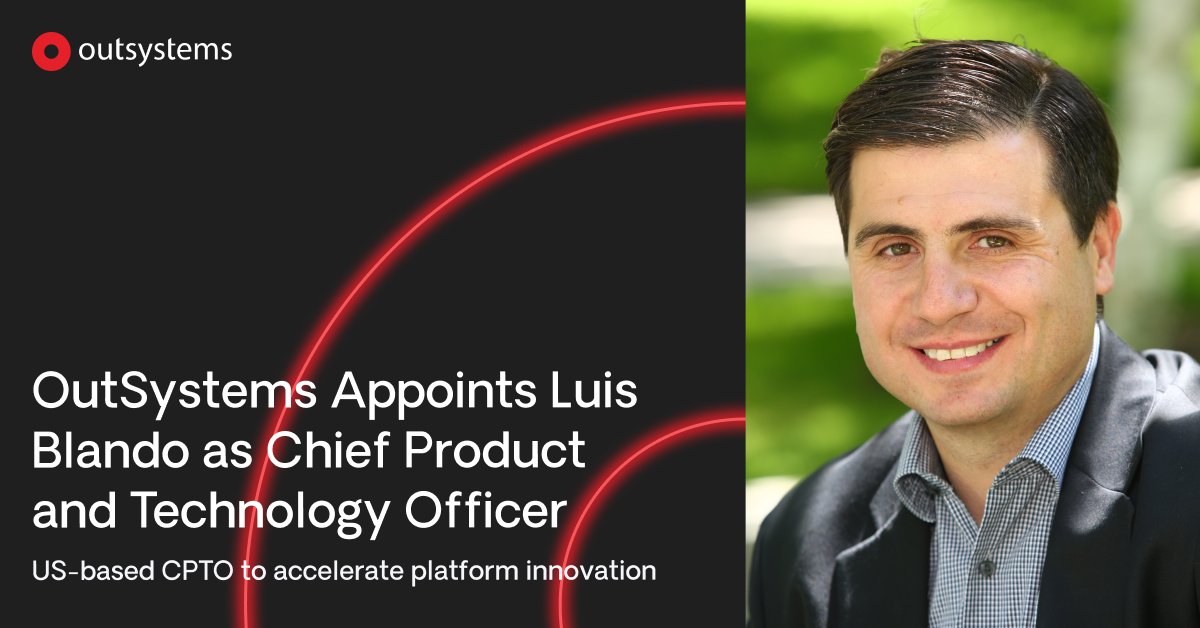 ofmoitinho's tweet photo. Excited to welcome Luis Blando to @OutSystems as our new Chief Product and Technology Officer! https://t.co/4bw0ma60QI https://t.co/nJd304wUfM