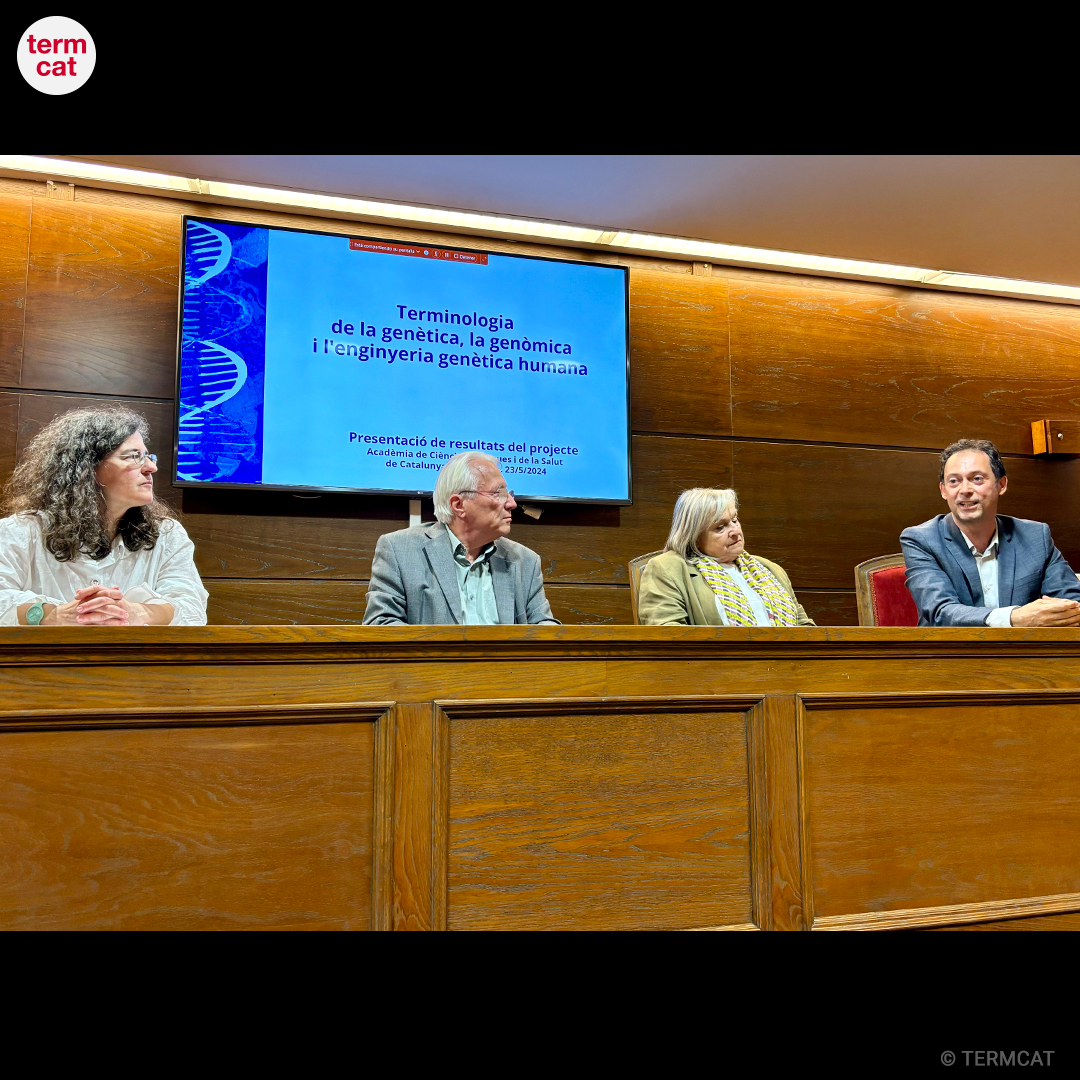 🧬Presentació de la Terminologia de la genètica, la genòmica i l'enginyeria genètica humana a l’Acadèmia de Ciències Mèdiques i de la Salut de Catalunya i de Balears termcat.cat/ca/actualitat/…

@iec @noudemcat