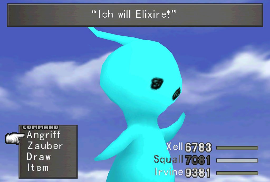 Fantastische Fakten Nr. 34 In #FinalFantasy VIII gibt es eine unheimliche Begegnung der 3. Art. Man kann an mehreren Stellen der Worldmap auf ein UFO treffen. Bekämpft man es im letzten Aufeinandertreffen, so kann man seinen Piloten später im Krater des Balamb Garden antreffen.