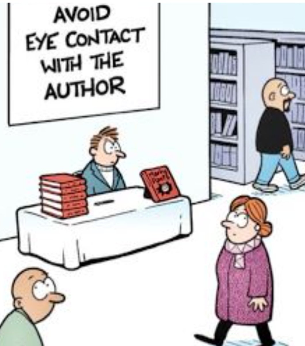 #FridayFunny Avoid eye contact with the author.