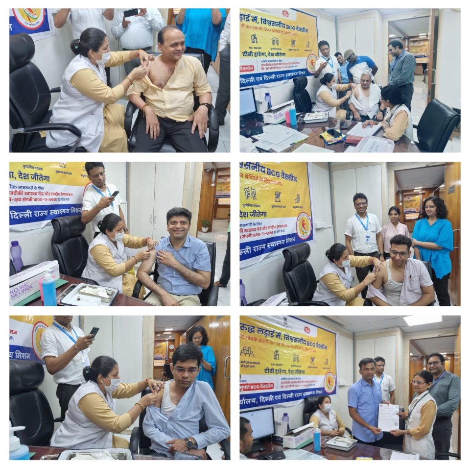 Central TB Division getting itself ABC Vaccination . #TBMuktBharat #EndTB #TBHaregaDeshJeetega #NikshayMitra #Tuberculosis
@TbDivision
@mansukhmandviya
@DrBharatippawar
@mygovindia