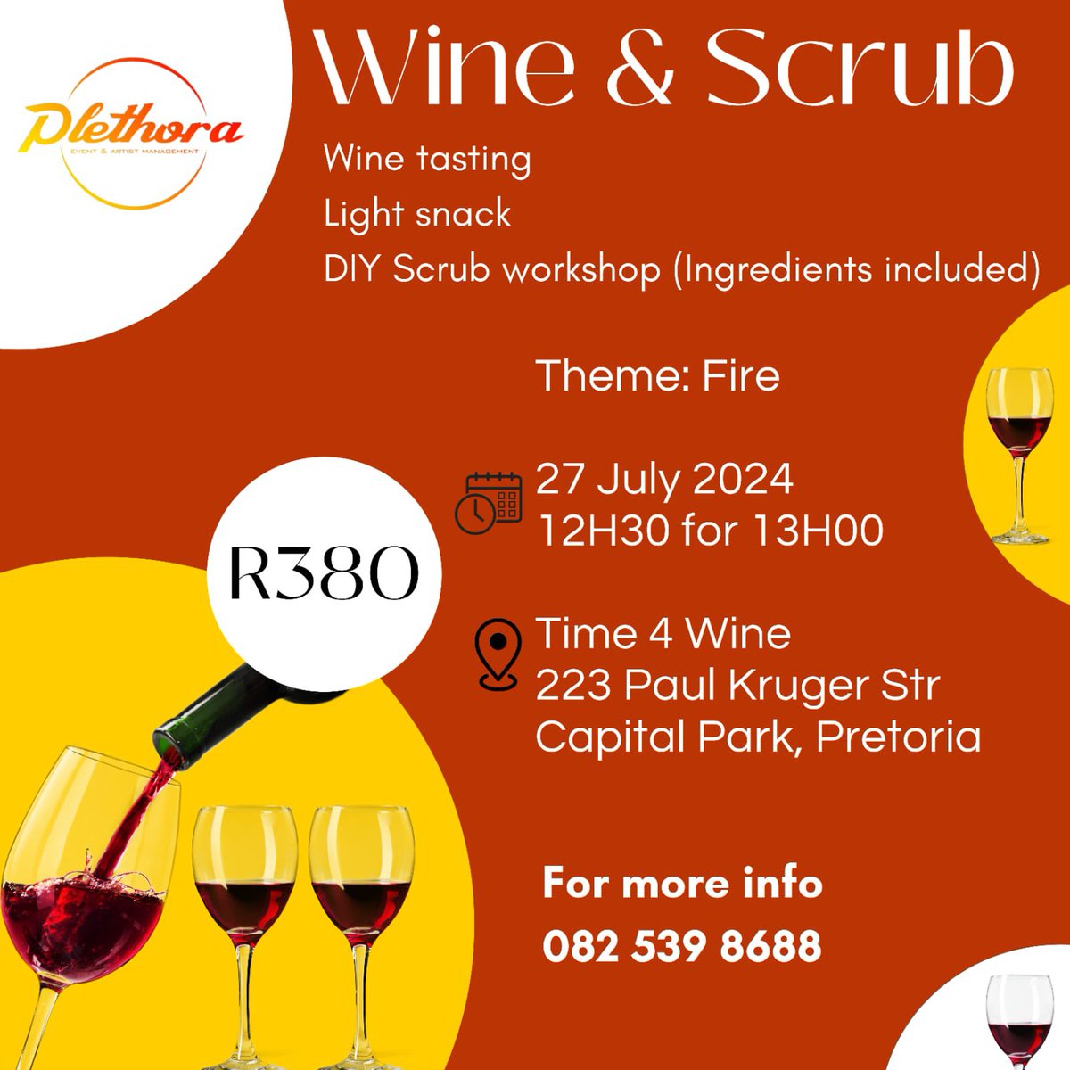 plethoramanag's tweet photo. #WineTasting #BookReading #LivePerformance #DIYScrub #Authenticity #Creativity #PlethoraManagement #WinexScrub #ItuMotuba #LadyOle #AlexanderJames https://t.co/4wS9aNNW4u