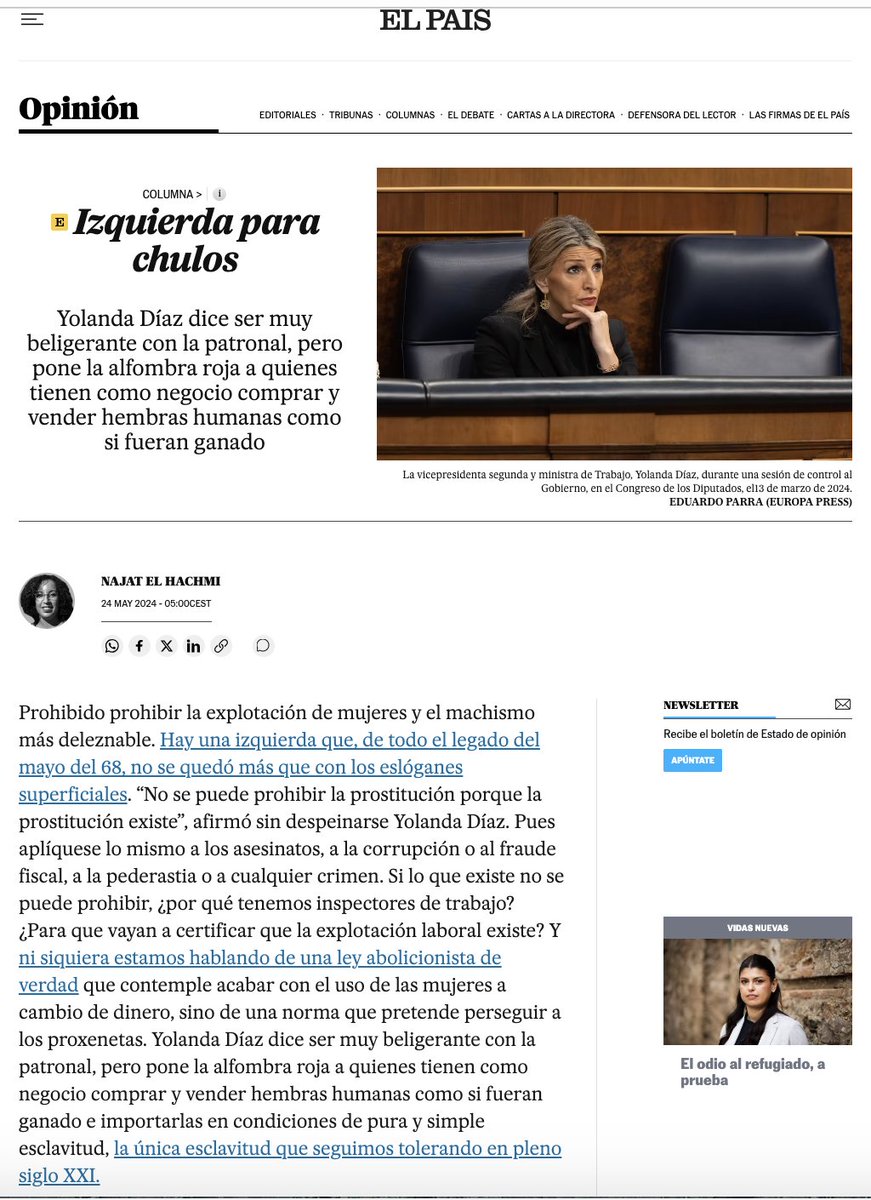 ContraBorrado's tweet photo. Esas putas del Raval que @galapita @sumar tuvo la desvergüenza de citar en el debate no son blancas catalanetes...son negras, inmigrantes, pobres que fueron violadas y secuestradas para el ejercicio de eso que esta facción vergonzosa de la izquierda llama trabajo. NAJAT EL HACHMI https://t.co/CYeTmSVras