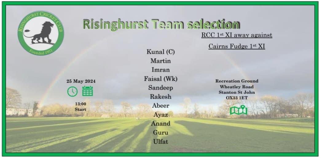 Risinghurst Cricket Club tweet media