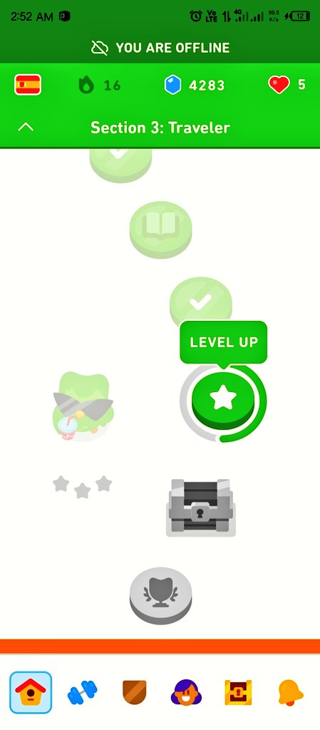 tam_rhay's tweet photo. @duolingo @duolingo what do I do about this?
Always offline irrespective of my data connection, ended up losing my streak of about two years😞🤧
A friend is running my account atm, cos I can't do ANYTHING! https://t.co/2fUtjdMHN3