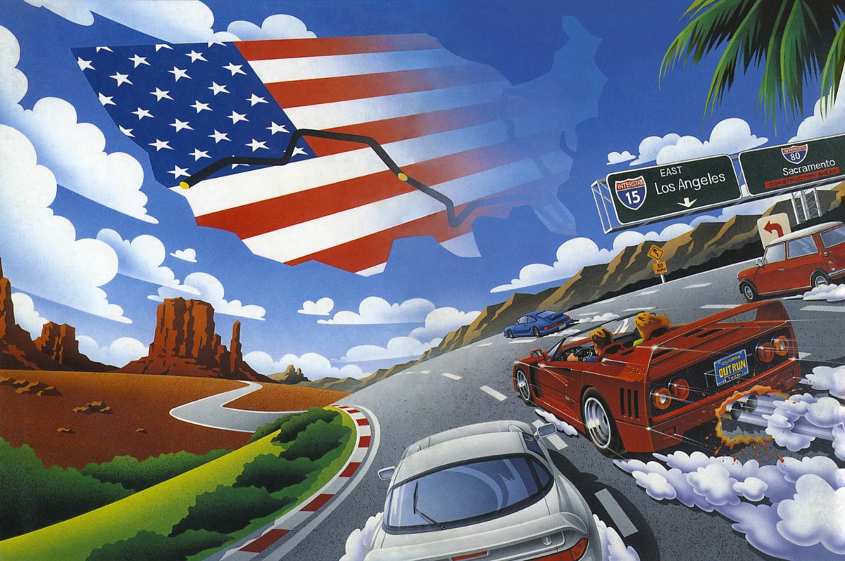 My attempt to restore the artwork of #TurboOutRun by Akira