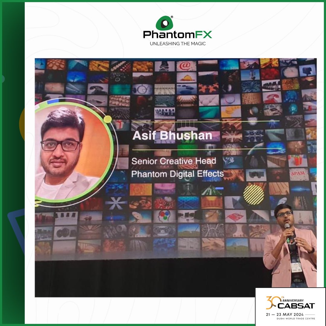 phantomfx_india's tweet photo. Hats off to Asif Bhushan, our Senior Creative Head, for his incredible session about the 'VFX making for #Ayalaan' at #CABSAT 2024! ๐
#PhantomFX #VFX #Contentcongress #CABSATexpo2024 #VEGAS https://t.co/TuO4wQQ1Ap