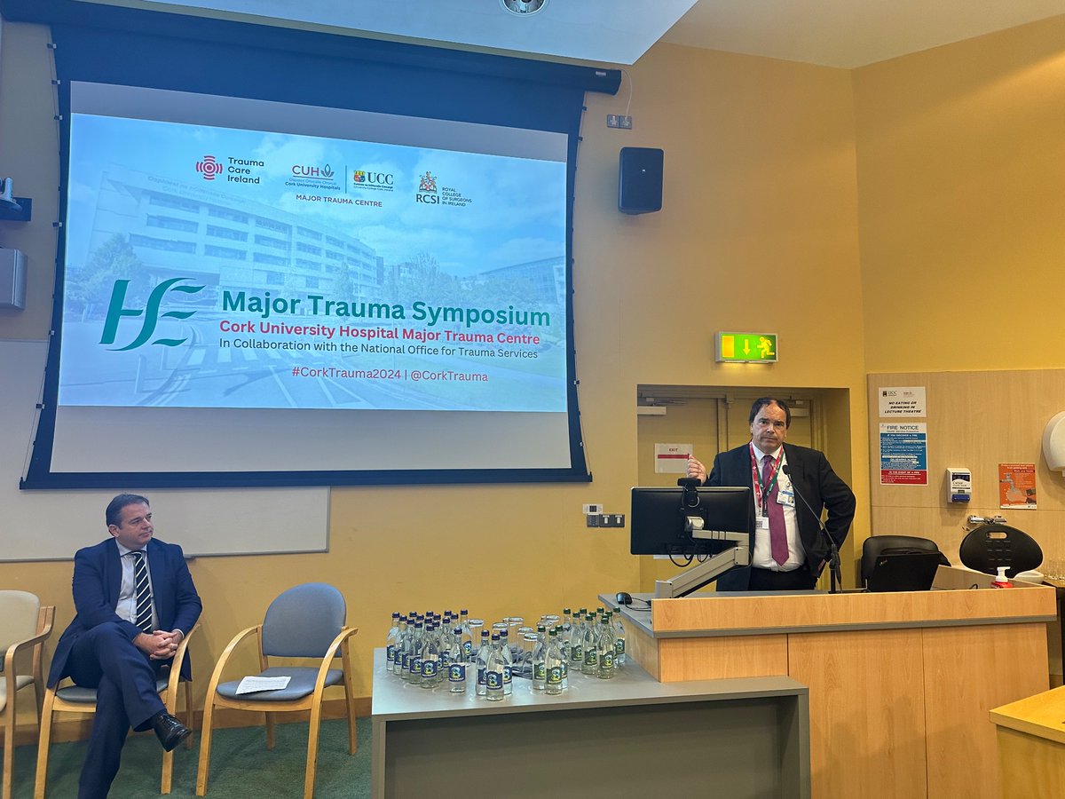 Dr Andy Phillips, the REO of HSE South West, continues the welcoming addresses and highlights the need for a strong emphasis on promotion in all trauma networks #CorkTrauma24