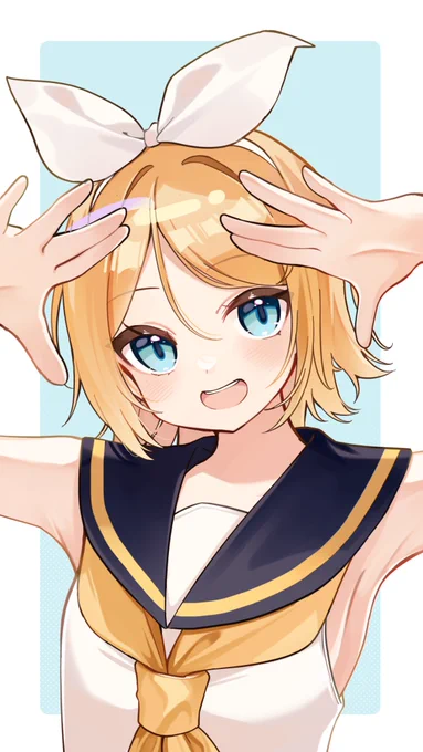 やっほ〜☆#鏡音リン #VOCALOID 