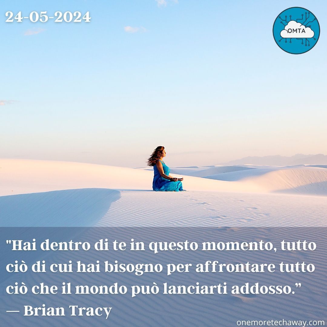 OneMoreTechAway's tweet photo. "Hai dentro di te in questo momento, tutto ciò di cui hai bisogno per affrontare tutto ciò che il mondo può lanciarti addosso.” — Brian Tracy
#onemoretechaway #omta #citazioni #successo #crescita #pensieri #saggezza #mindfulness #consapevolezza #determinazione #BrianTracy https://t.co/o3WktIr4Gd