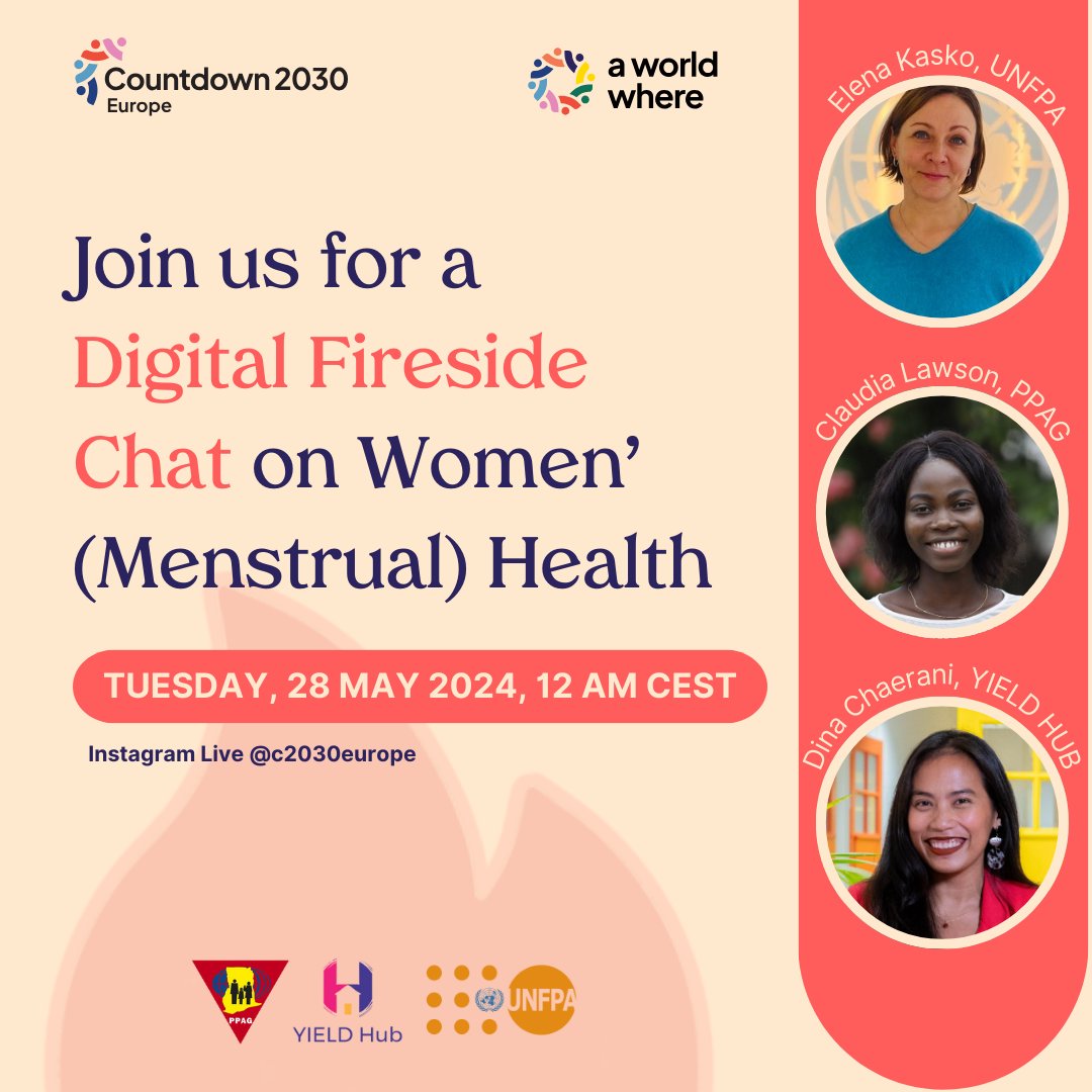 Let’s celebrate together the International Day of Action for Women’s Health & Menstrual Hygiene Day! SAVE THE DATE! 🗓️ Tuesday, 28 May 2024 🕐 12.00 a.m. CEST See you there!🔥📢 bit.ly/4bQf8s9