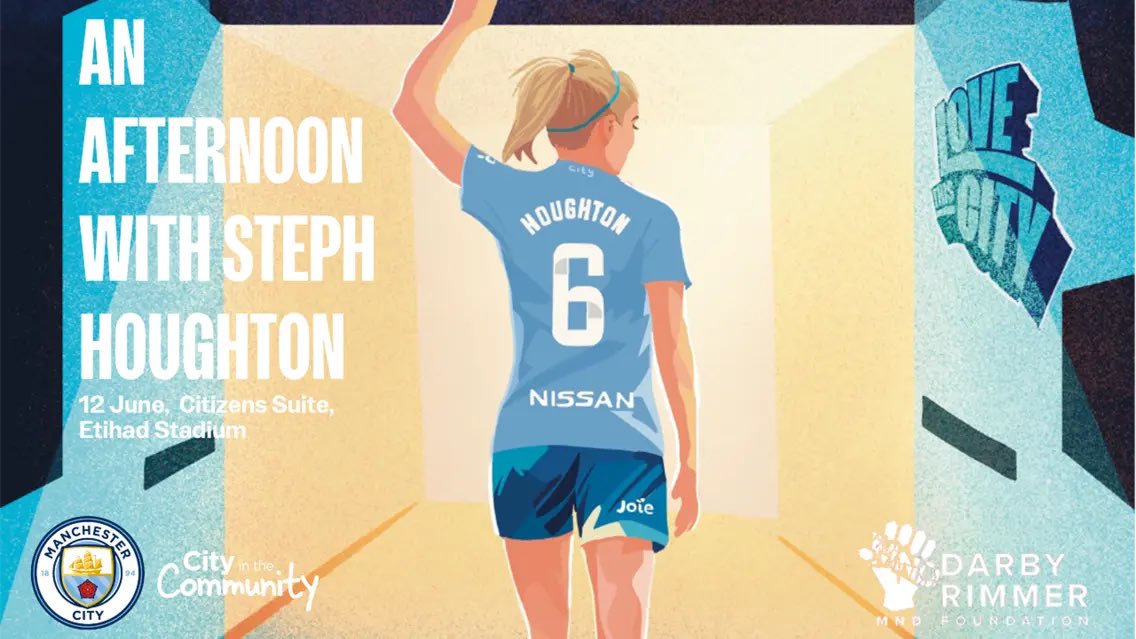 An Afternoon with Steph Houghton x @citcmancity An exclusive event bringing supporters closer to the #ManCity legend, involving a two-course meal and a Q&A. 🩵 🤝 @stephhoughton2 | @DarbyRimmerMND mancity.com/news/womens/an…