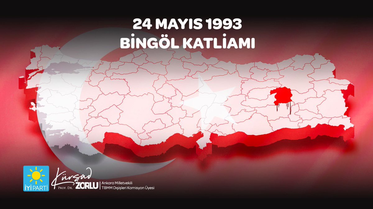 PKK eli kanlı bir terör örgütüdür! Bundan 31 yıl önce de 33 kahraman Mehmetçiğimiz PKK’lı teröristlerce pusuya düşürülerek Bingöl’de şehit edilmişti. Şehitlerimizi saygı ve rahmetle anıyorum. 🇹🇷Vatan sizlere minnettar.#24Mayıs1993