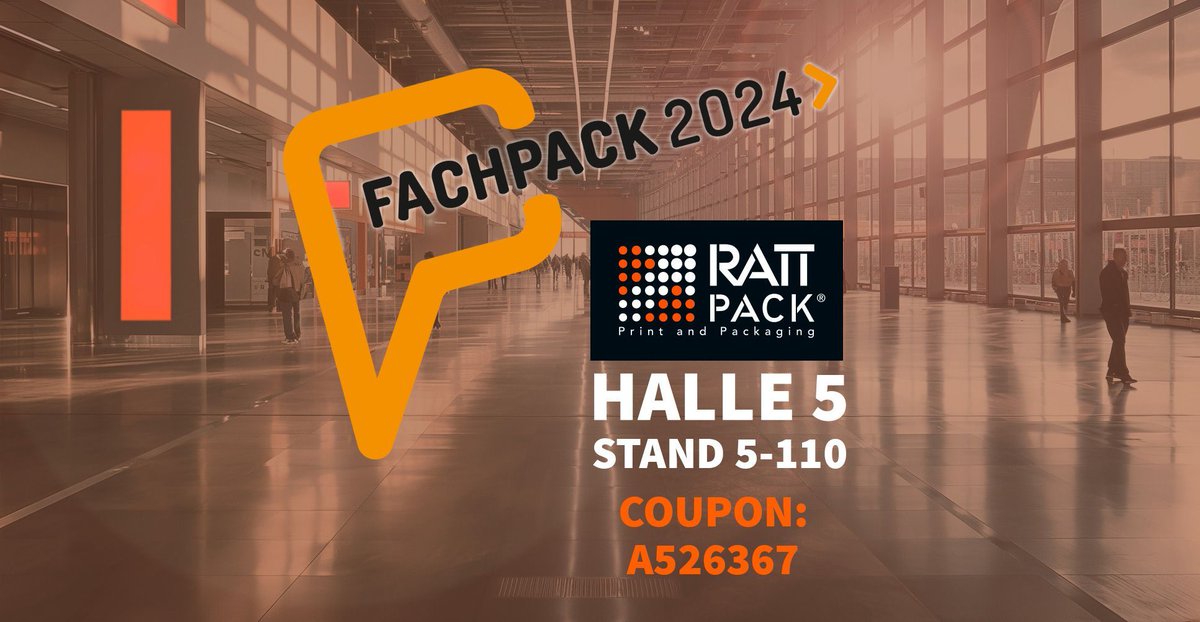 GroupRattpack's tweet image. Treffen Sie uns auf der FACHPACK 2024 - buff.ly/4aoCKTF 
#rattpack #printandpackaging #vpack #vorarlberg #flexibles #pharma #cosmetics #beauty #food #fmcg #petfood #fachpack #fachpack2024