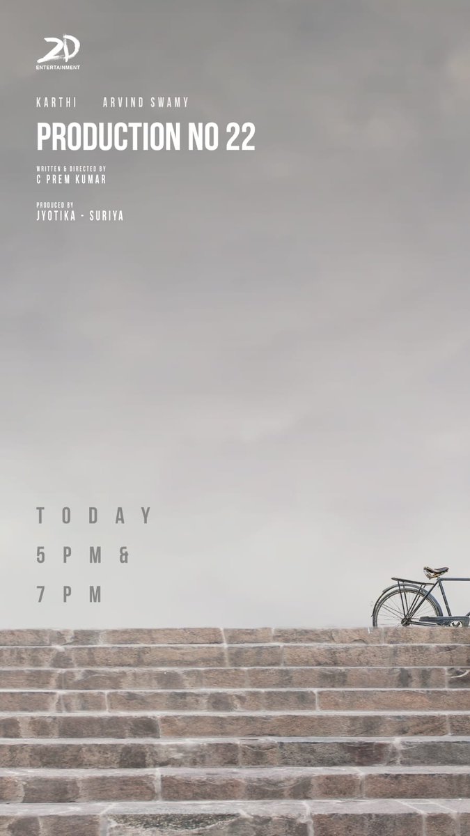 HiFiTalkies's tweet photo. #Karthi27 Peek Today at 5 Pm & 7 Pm
#Production22 @Karthi_Offl https://t.co/hberxZBUst