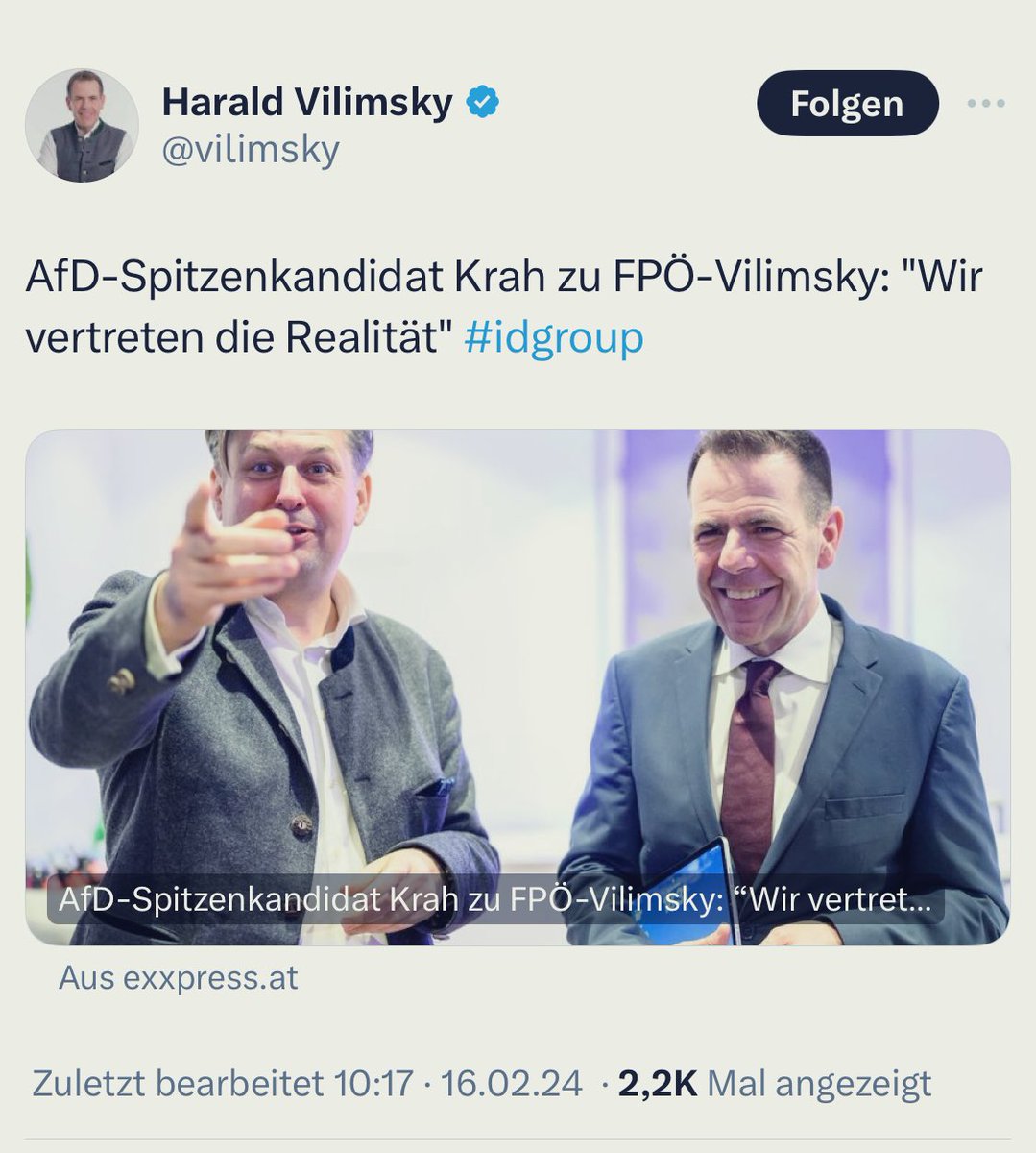 olidasgupta's tweet photo. Zu rechts für Rechtsradikale: Für die #Kickl-FPÖ ist das #AfD-Desaster um den Ausschluss der deutschen Schwesterpartei aus der rechtsradikalen ID-Fraktion gefährlich - denn #FPÖ-Spitzenkandidat #Vilimsky posierte bislang einmütig mit dem AfD-Skandalpolitiker #Krah. https://t.co/W3u92CCO2D