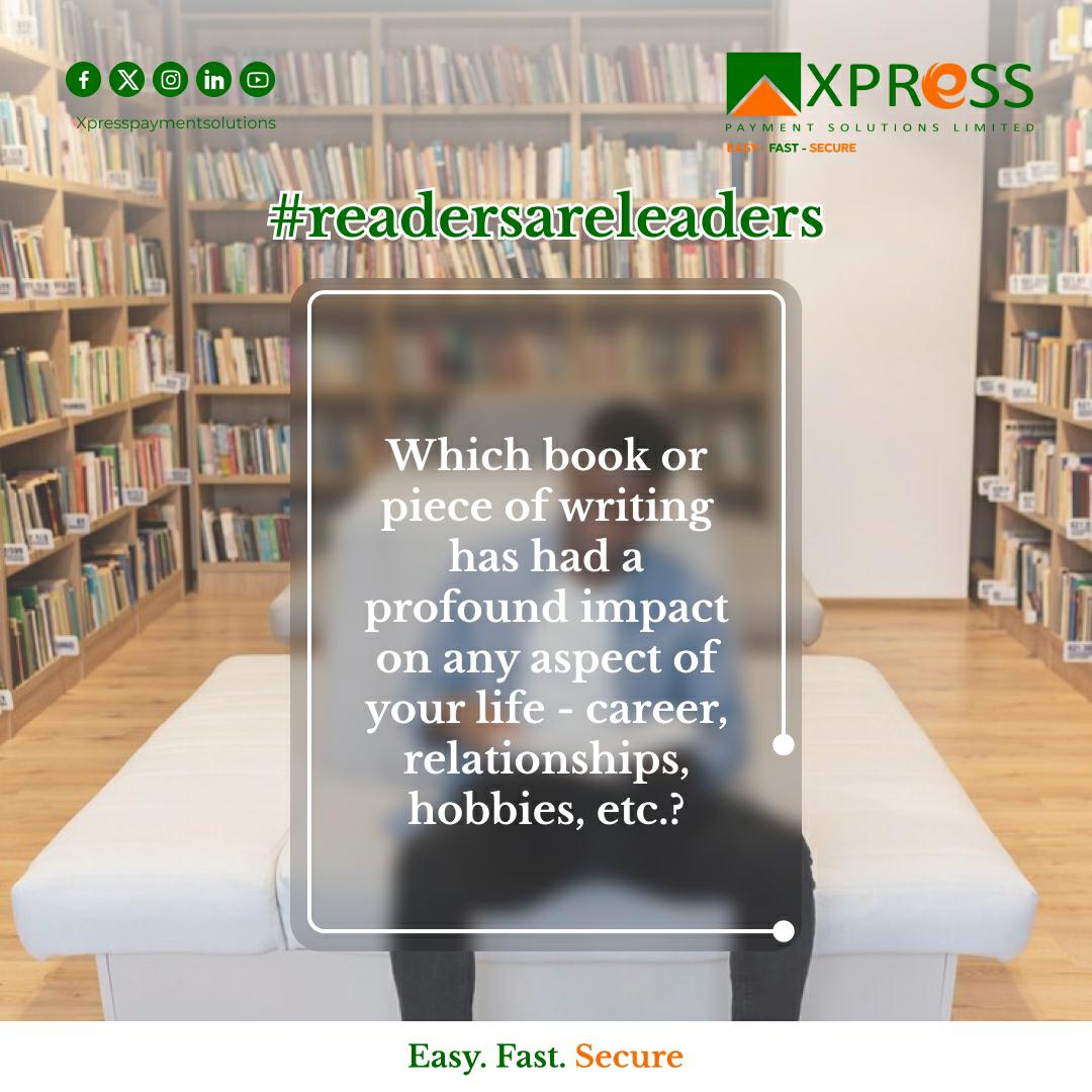 Let's know in the comments 
#readersareleaders #leadership #readers