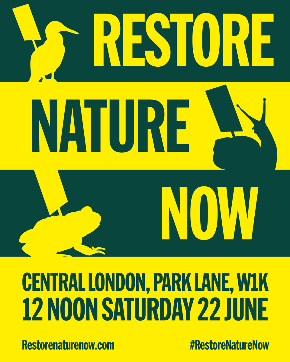 On June 22, march with us and help our collective voice echo through the halls of power and across the land, skies, woods, and water that we must restore. Why do we march? Because together, we WILL make a difference. #RestoreNatureNow