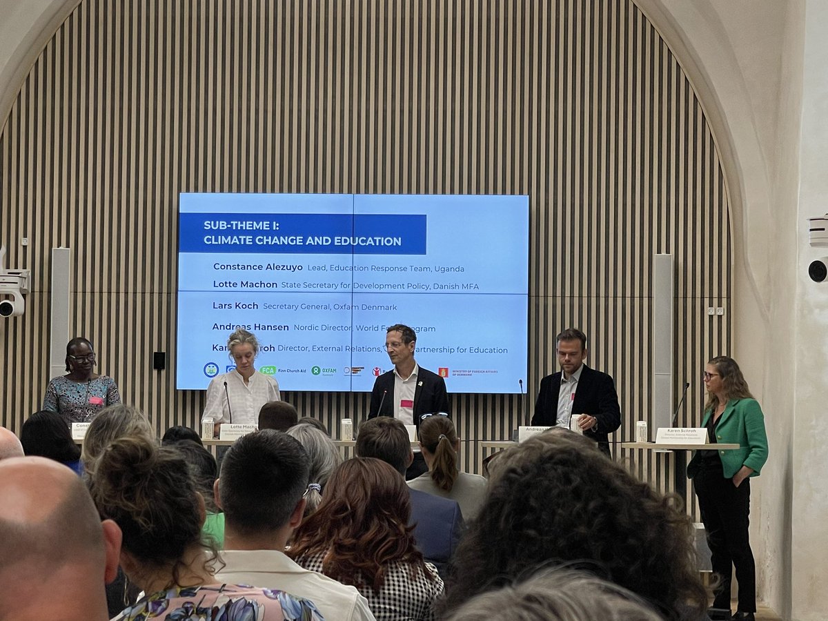 The elephant in the room is the financing says @LarsKoch. The combined spending on education in all of the least developed countries is less than in Denmark alone. That means that quality education is not possible!