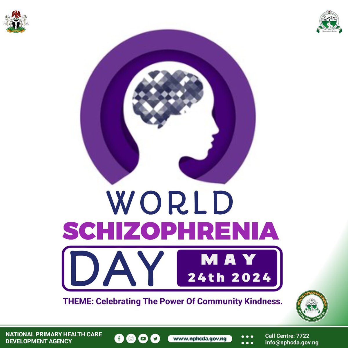 On World Schizophrenia Day 2024, let's shine a light on schizophrenia awareness. It's time to break down stigmas, support those affected, and advocate for inclusive mental health care. Remember, mental health matters, and every mind deserves compassion and understanding.