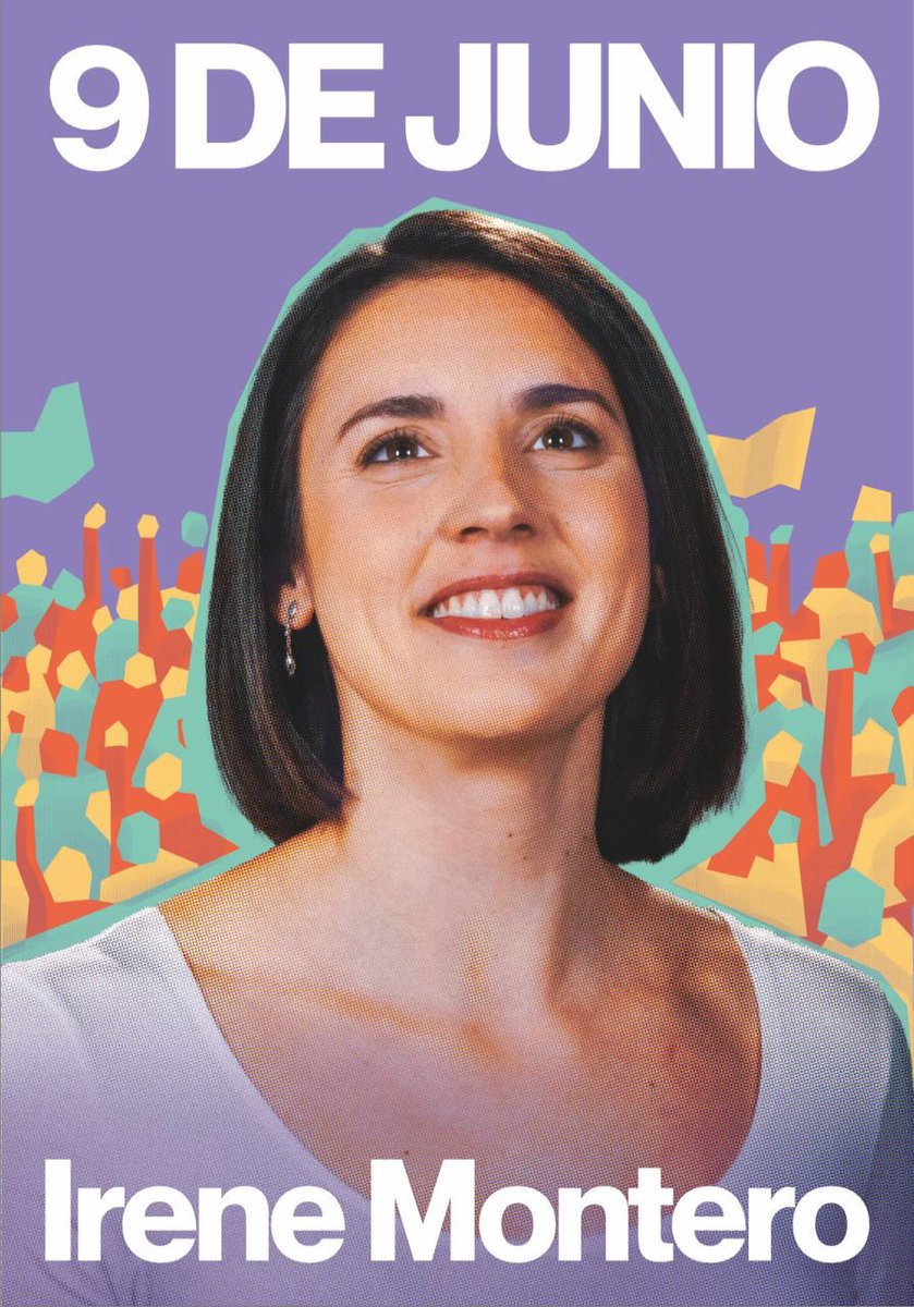 Ayer no pude estar en el acto porque sigo enferma y no sabéis lo q me jodió, mañana iré a la Fiesta d la Primavera como voluntaria dopada hasta las pestañas!! Os pido q el 9J votéis a Irene Montero como si no hubiera un mañana!! Ella SÍ nos representa!!✊💜 #IreneMonteroAEuropa