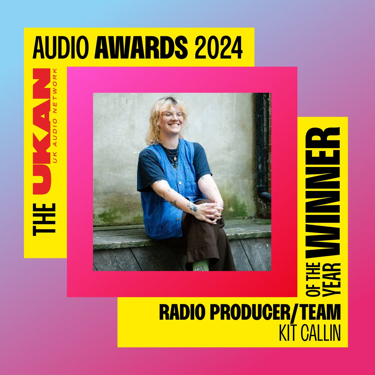 The Audio Awards (@audioawards) on Twitter photo CONGRATULATIONS to <a href="/ktcallin/">Kit Callin</a> for winning Radio Producer/Team of the Year at The <a href="/UKAudioNetwork/">UKAN - UK Audio Network</a> Audio Awards 2024!
The awards nominated and voted for by the audio community to celebrate and uplift, inline with UKAN's aims of: Transparency, Equity and Diversity. CONGRATULATIONS to <a href="/ktcallin/">Kit Callin</a> for winning Radio Producer/Team of the Year at The <a href="/UKAudioNetwork/">UKAN - UK Audio Network</a> Audio Awards 2024!
The awards nominated and voted for by the audio community to celebrate and uplift, inline with UKAN's aims of: Transparency, Equity and Diversity.