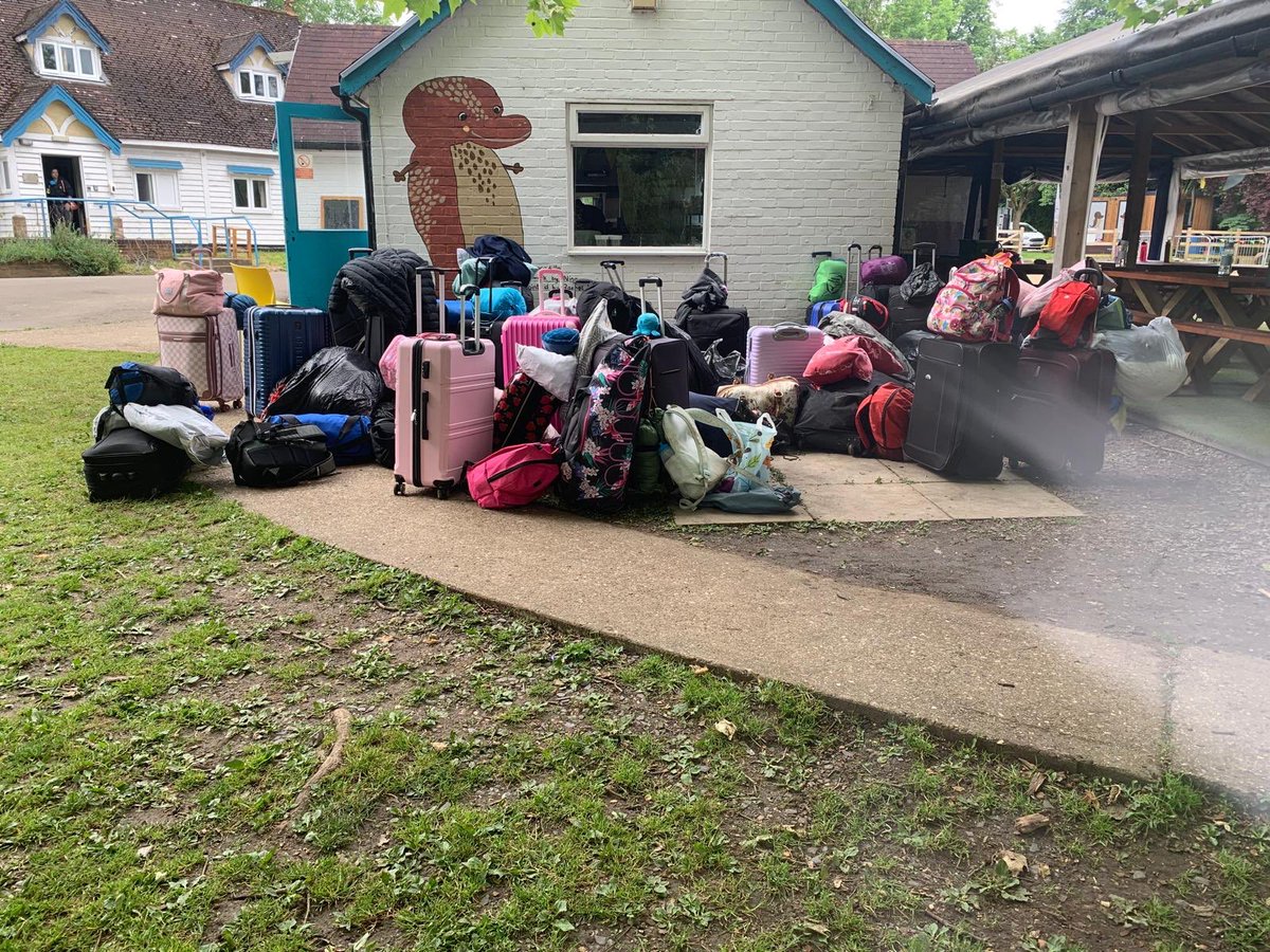 NewsfromSHS's tweet photo. Bags are all packed. Children are on their final activity before we head back to school. https://t.co/tQHP1PGJGF