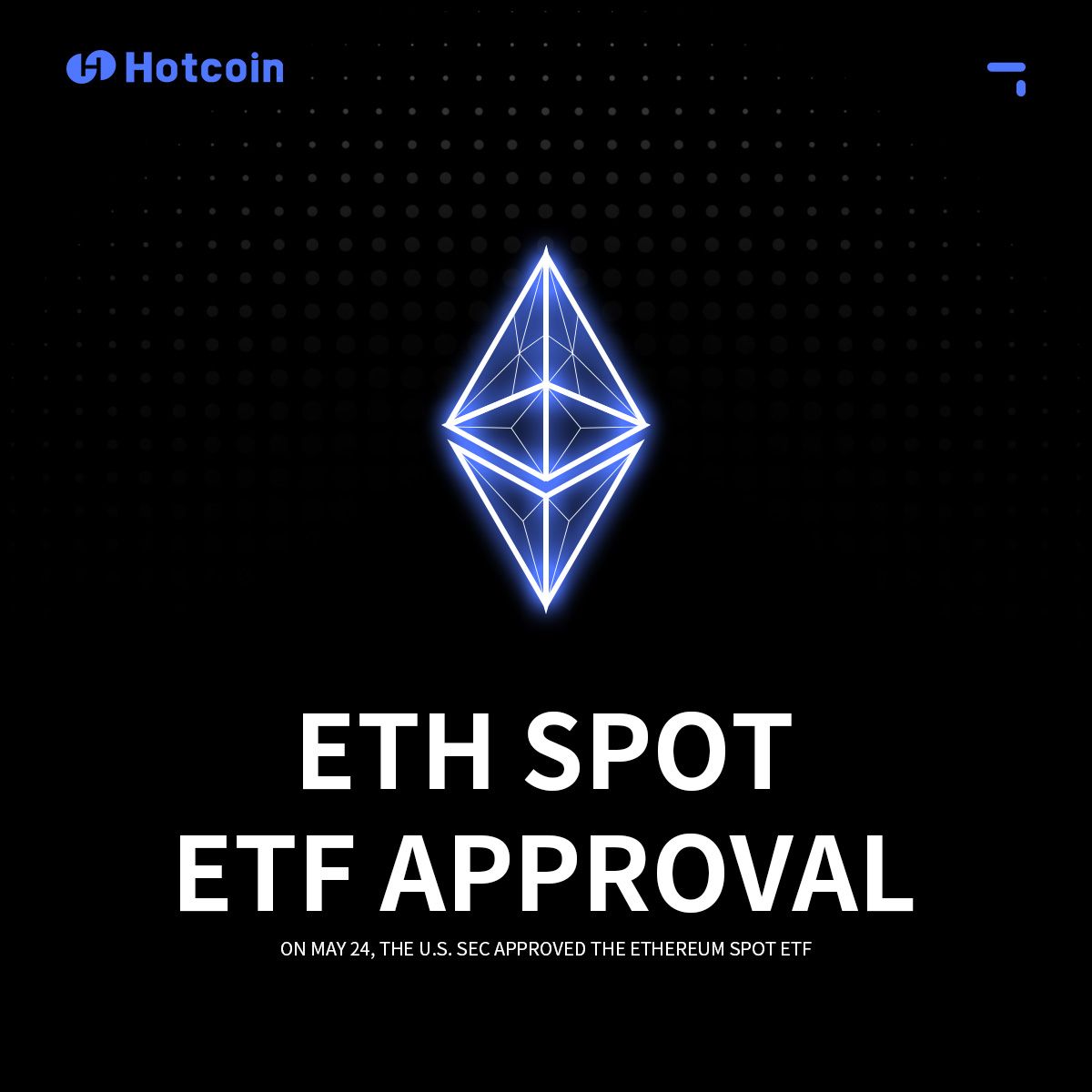 HotcoinGlobal's tweet photo. 🚨#BreakingNews — The SEC has approved a spot $ETH ETF 🚀
🗞️ The #SEC has approved all 8 ETF applications, including #BlackRock and #Fidelty
📰 This will allow for greater institutional inflows for $ETH 💸 https://t.co/SEzUke9mJz