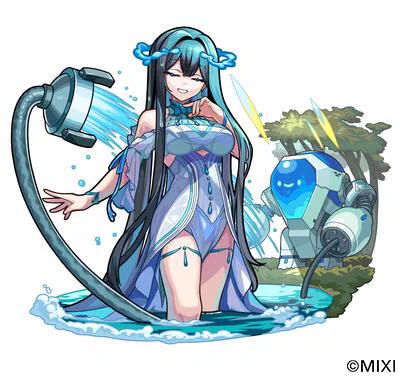 【お仕事情報】株式会社MIXI様の『モンスターストライク』にて「アナーヒター」「不浄を嫌いし清浄神 アナーヒター」のイラストを担当させていただいております!よろしくお願いいたします!#モンスト#モンスト作品公開 